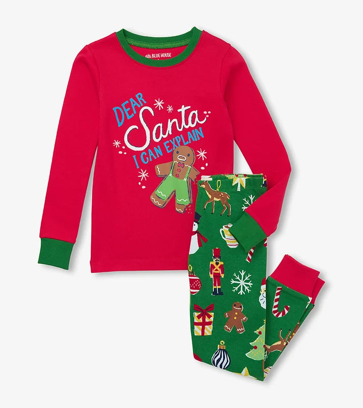 Kids' Dear Santa Pajama Set