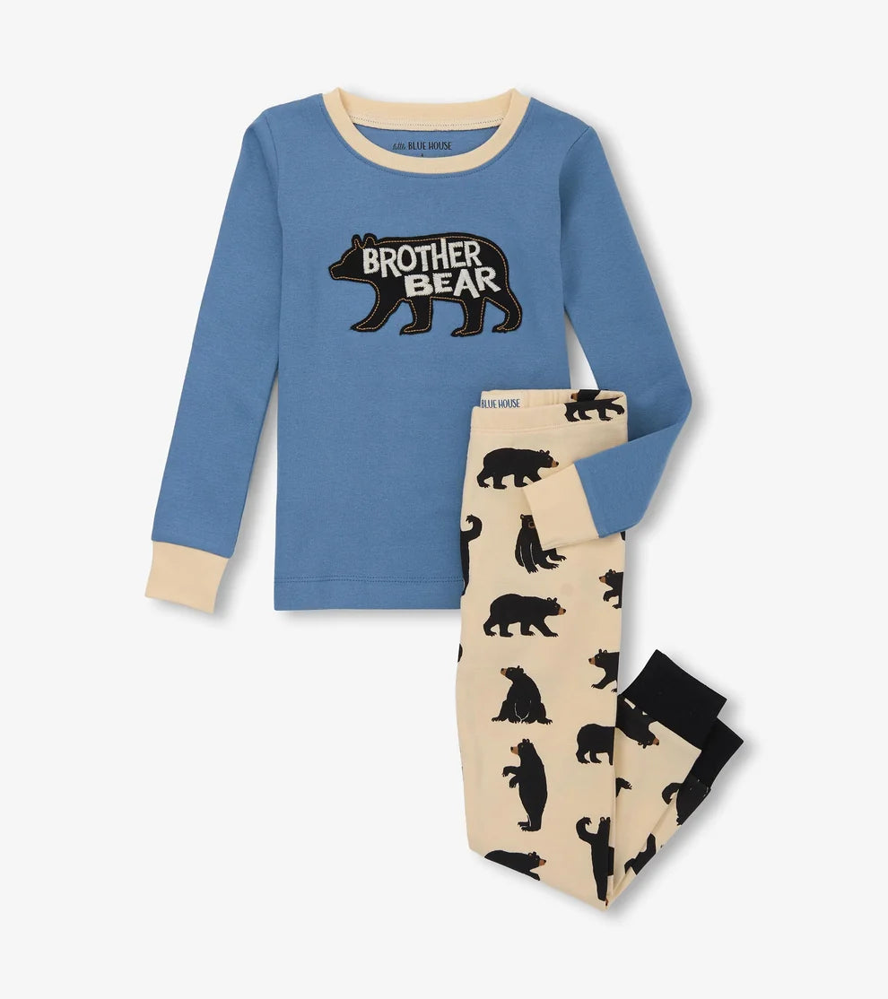 Hatley Brother Bear & Sister Bear Kids Pajama Set