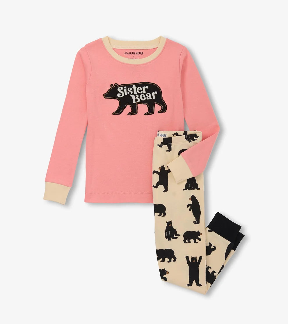 Hatley Brother Bear & Sister Bear Kids Pajama Set