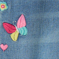 Girls Pretty Patches Stretch Denim Jeans