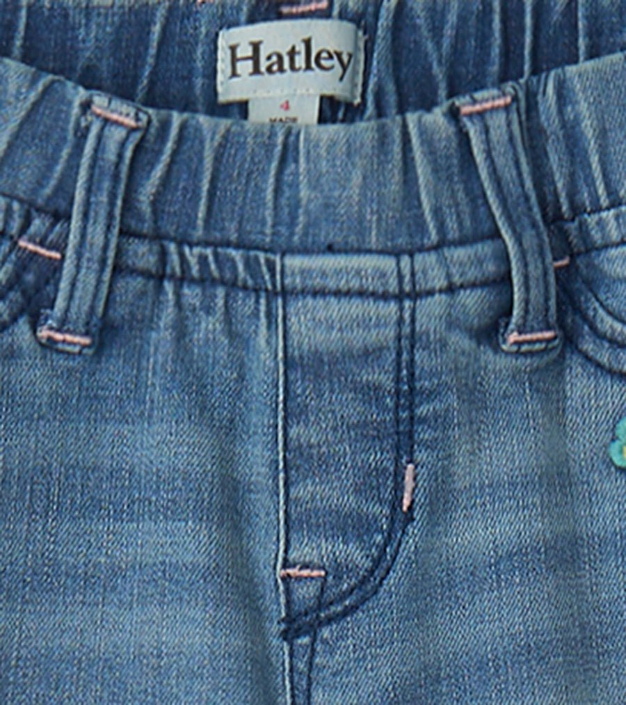 Girls Pretty Patches Stretch Denim Jeans