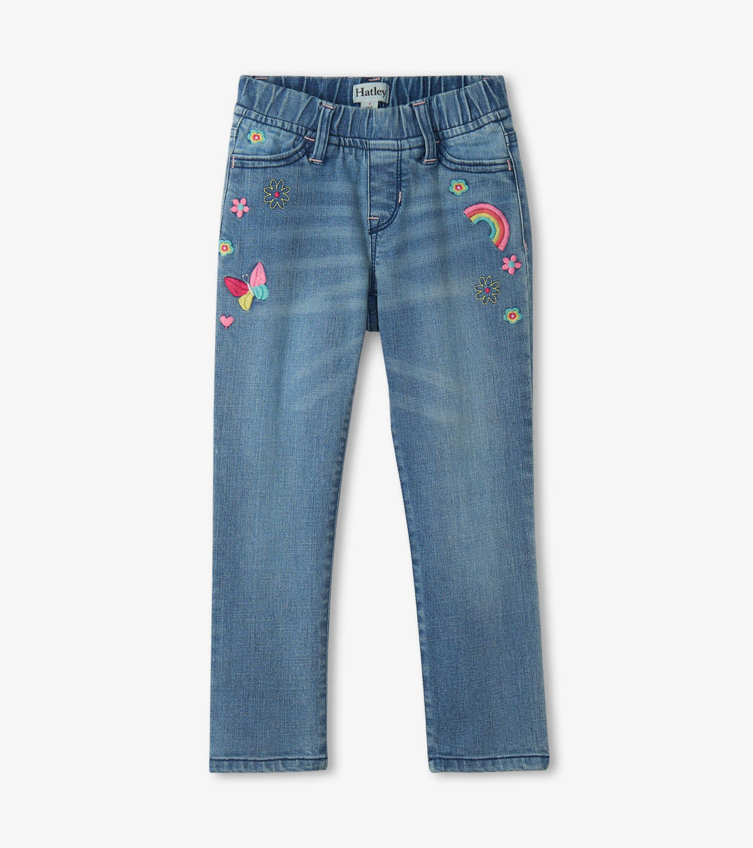 Girls Pretty Patches Stretch Denim Jeans