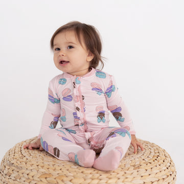Bamboo Ruffle Footie Sleeper