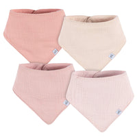 Baby 4 Pack Muslin Bandana Bibs