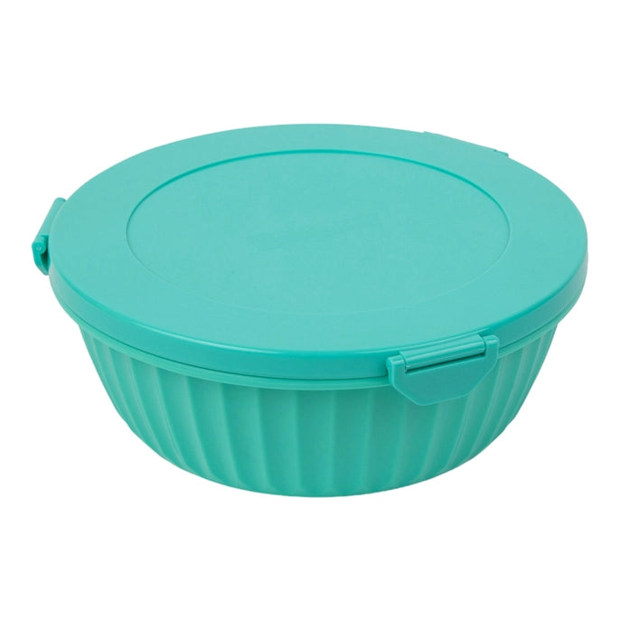 Poke Salad Bowl with Lid & Divider