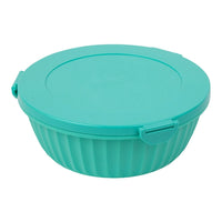 Poke Salad Bowl with Lid & Divider