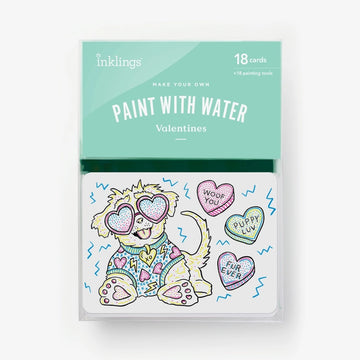 Paint with Water Valentine Cards