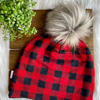 Bamboo Terry Beanie with Pom Pom