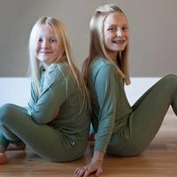 Bamboo Ribbed 2 piece Long Sleeve Pajamas