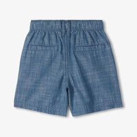 Boys Indigo Woven Shorts