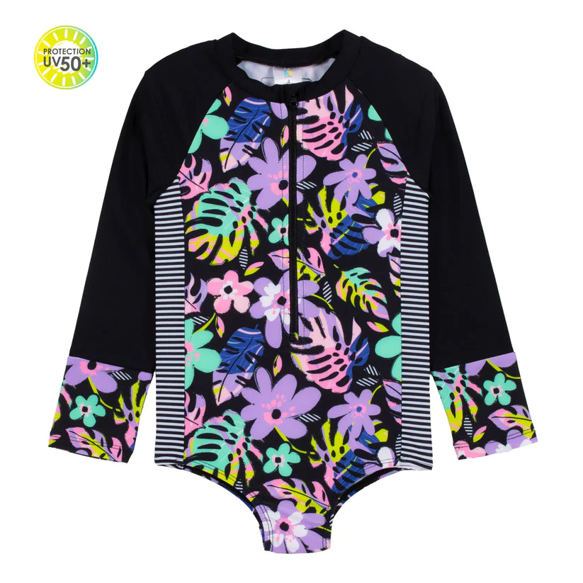 One Piece Long Sleeve Swimsuit (9M-14Y)