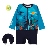 One Piece Long Sleeve Swimsuit (6/9M-4Y)