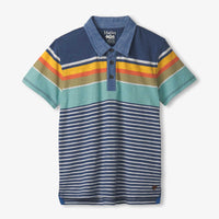 Boys Nautical Striped Polo Tee