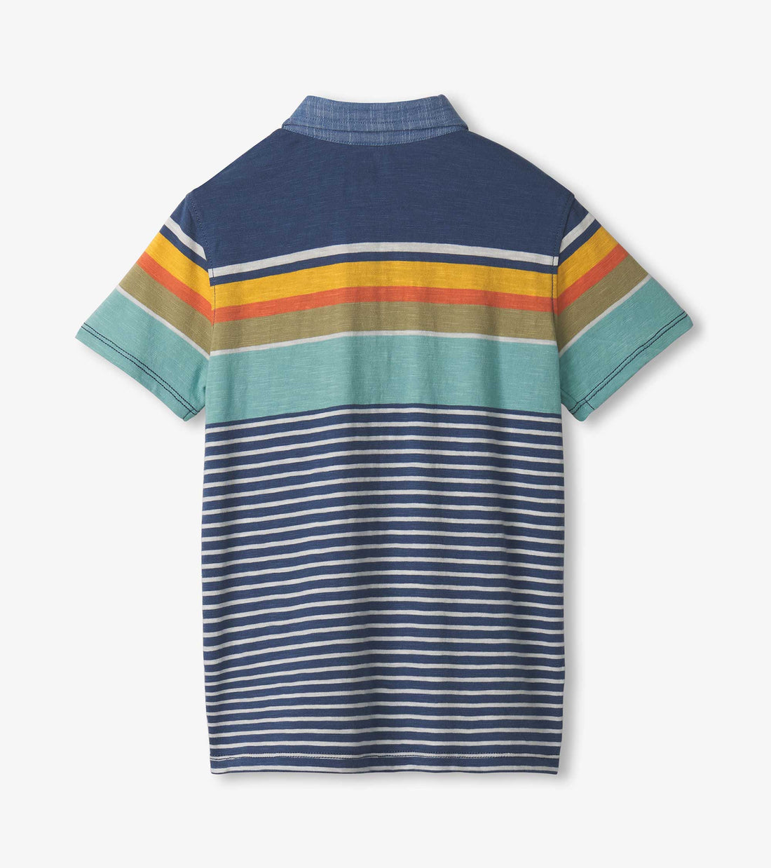 Boys Nautical Striped Polo Tee