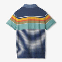 Boys Nautical Striped Polo Tee