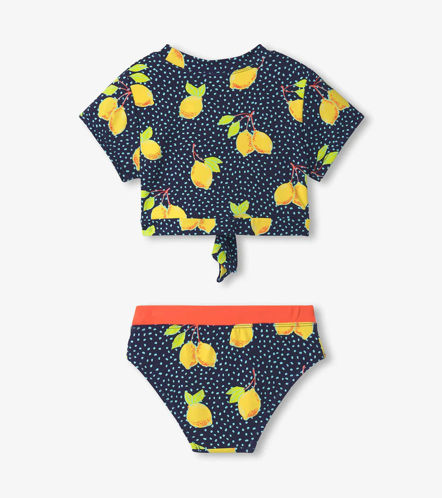 Fresh Lemons Short Sleeve Tankini Set