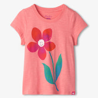 Girls Pink Daisy Graphic Tee