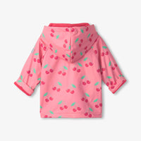 Toddler Girls Button Up Rain Jacket