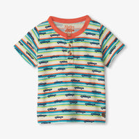 Baby & Toddler Pick up Truck Bamboo Henley Tee