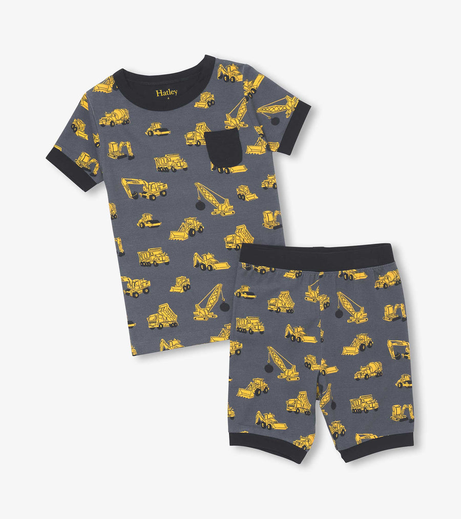 Under Construction Bamboo Short Sleeve Pajama Set