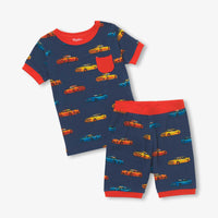 Sports Cars Bamboo Short Sleeve Pajama Set