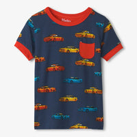 Sports Cars Bamboo Short Sleeve Pajama Set