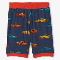 Sports Cars Bamboo Short Sleeve Pajama Set