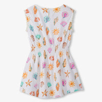 Shells & Sunshine Smocked Waist Dress