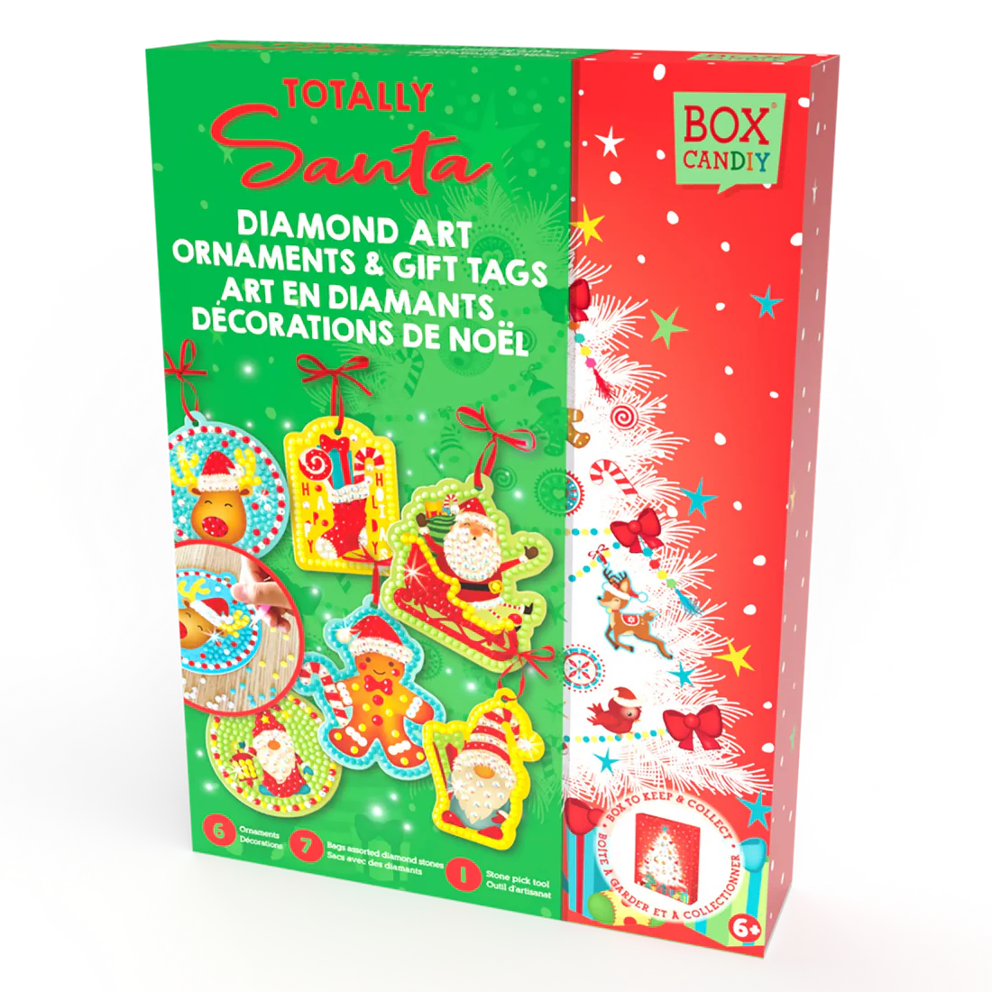 Totally Santa Christmas Ornaments Diamond Art Set