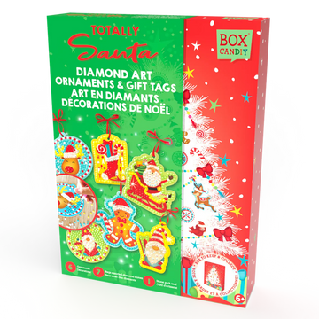 Totally Santa Christmas Ornaments Diamond Art Set