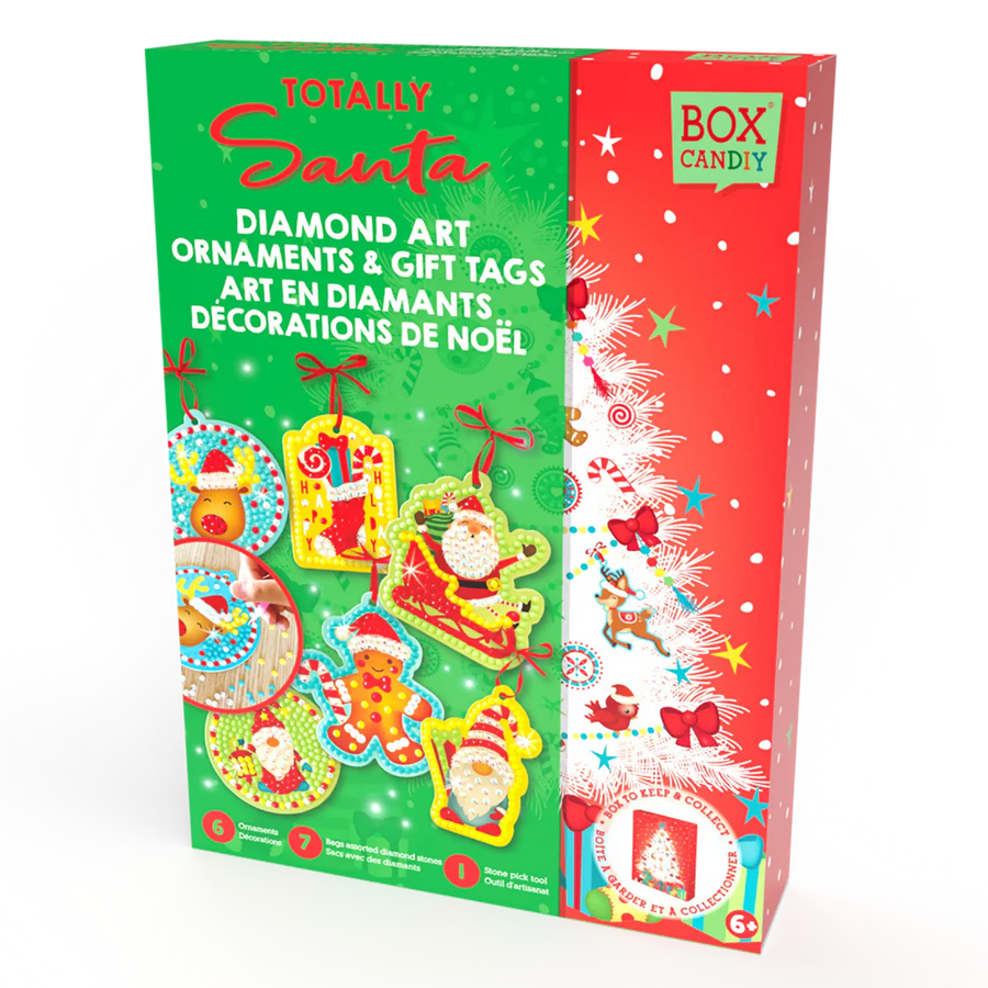 Totally Santa Christmas Ornaments Diamond Art Set