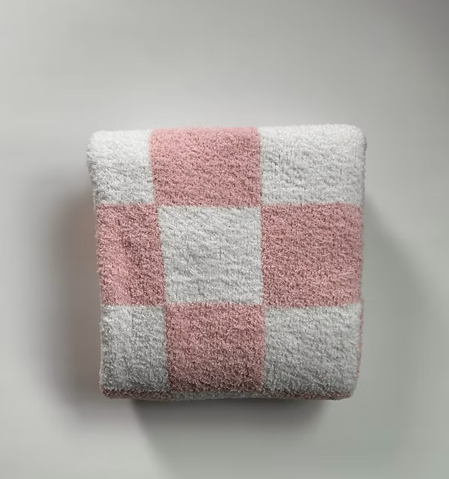 Checkered Plush Blanket