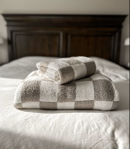 Checkered Plush Blanket