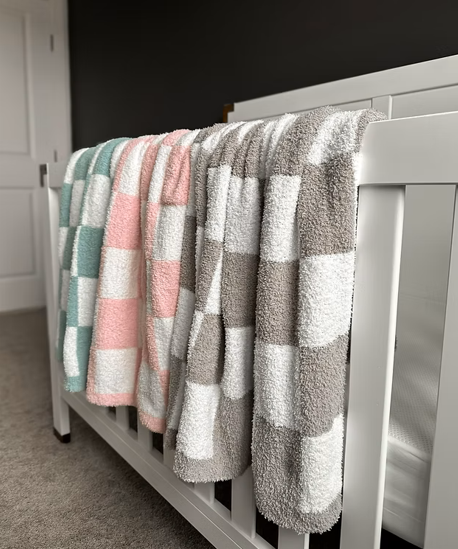 Checkered Plush Blanket