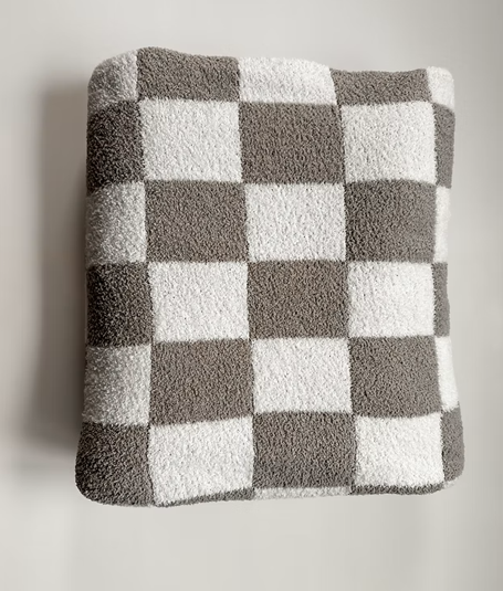 Checkered Plush Blanket