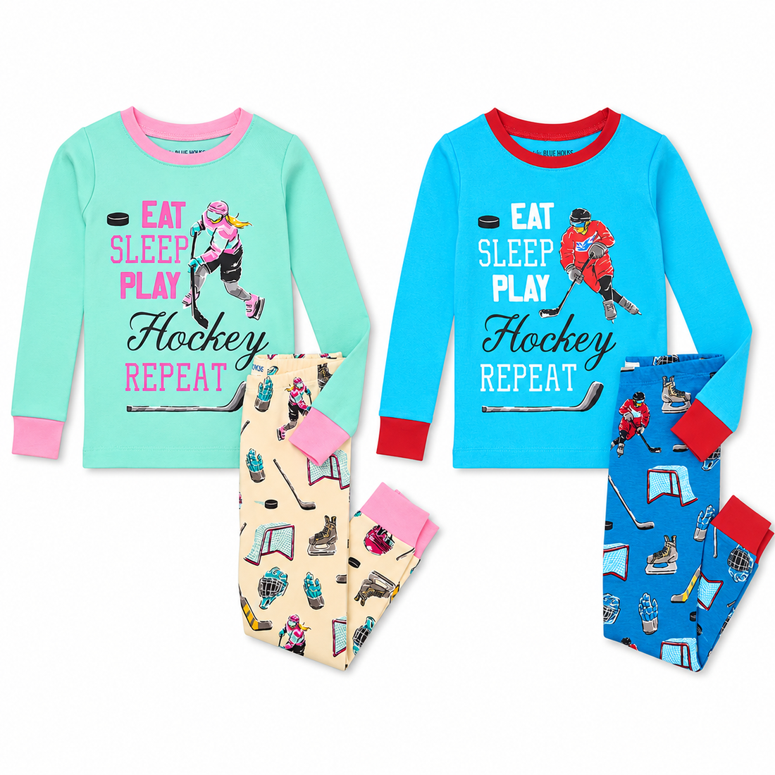 Eat Sleep Hockey Kids Pajamas