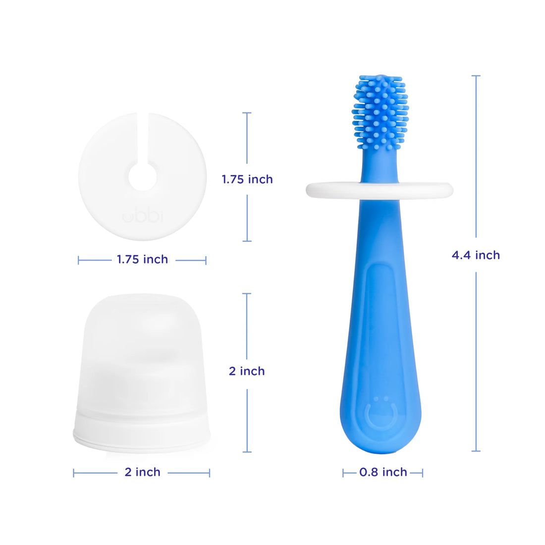 Silicone Training Toothbrush Set with Case
