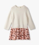 Girls Tinsel Horses Sweater Dress