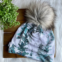 Bamboo Terry Beanie with Pom Pom