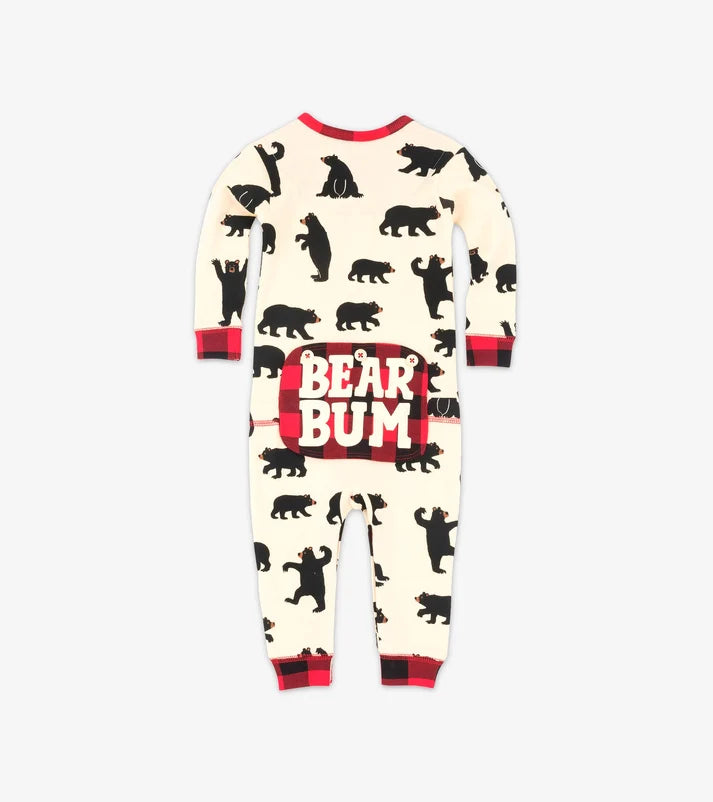 Black Bear Bum One-Piece Pajamas – Baby