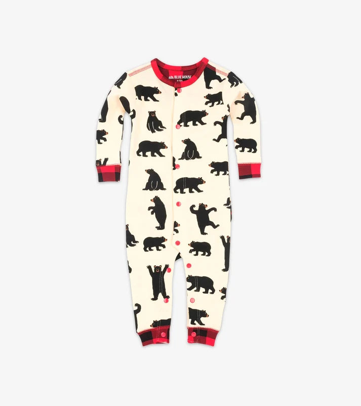 Black Bear Bum One-Piece Pajamas – Baby