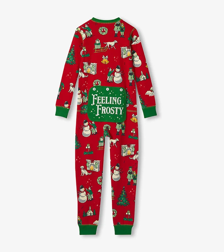 Adult Feeling Frosty Christmas Union Suit