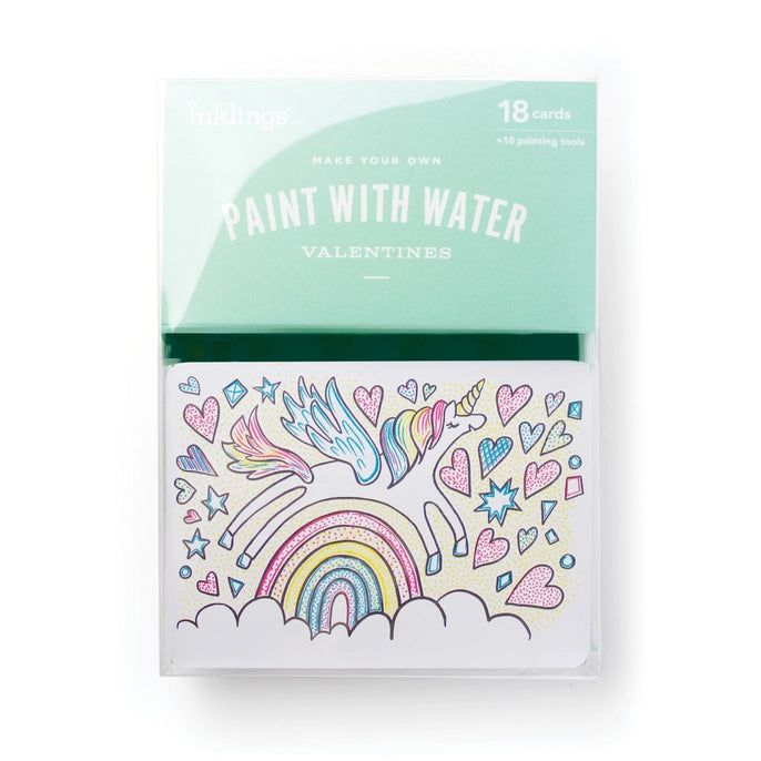 Paint with Water Valentine Cards