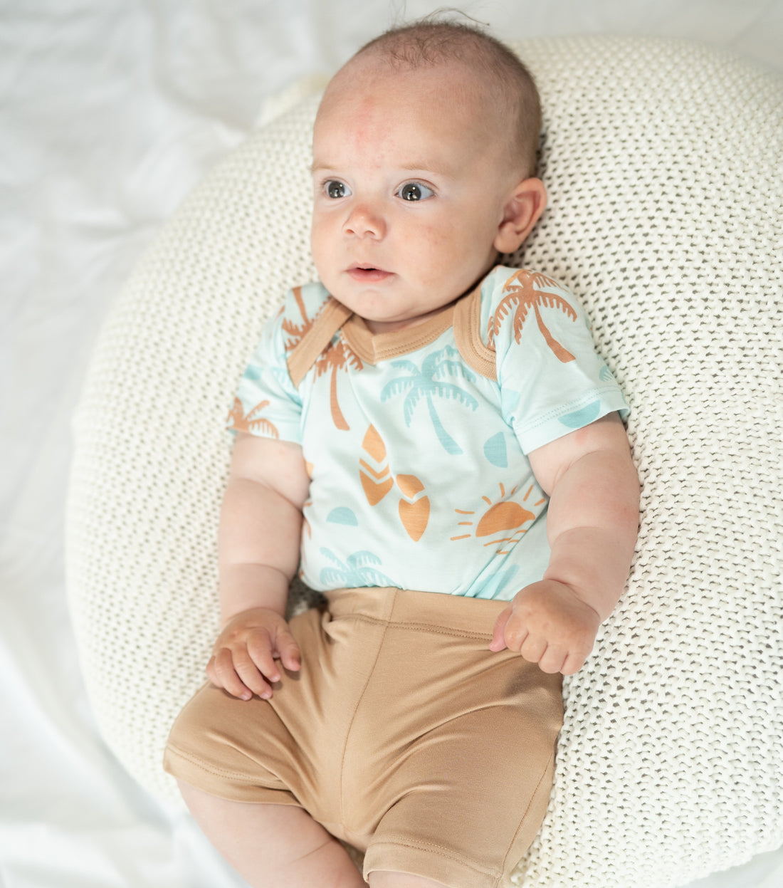 Bamboo Short Sleeve Onesie & Short Set