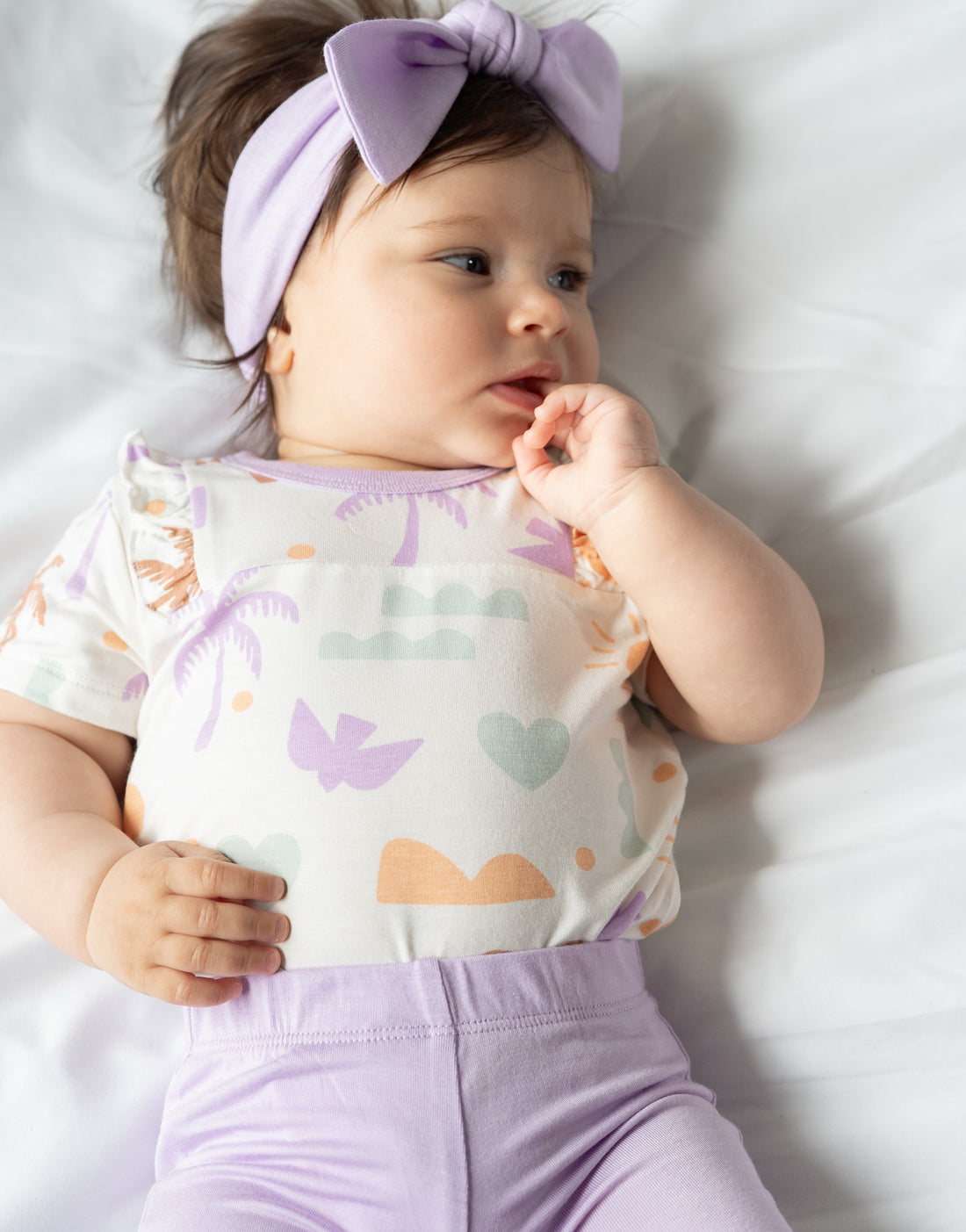 Bamboo Ruffle Onesie & Shorts