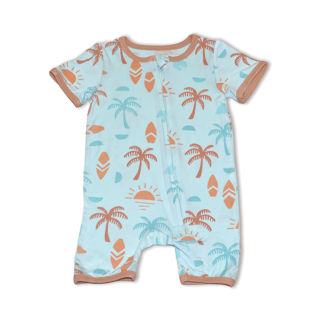 Bamboo Short Sleeve Zippy Romper