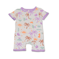 Bamboo Short Sleeve Zippy Romper