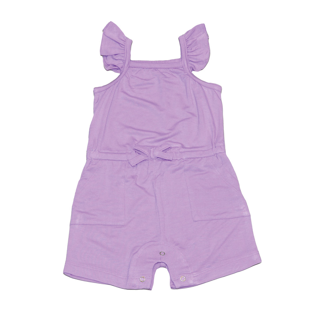 Bamboo Sleeveless Ruffle Romper