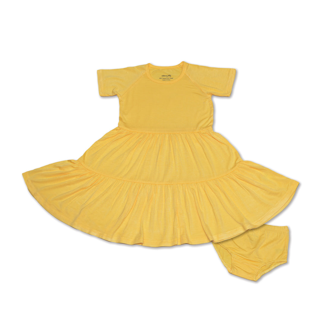 Bamboo Tiered Jersey Dress w Bloomer