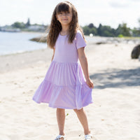 Bamboo Tiered Jersey Dress w Bloomer